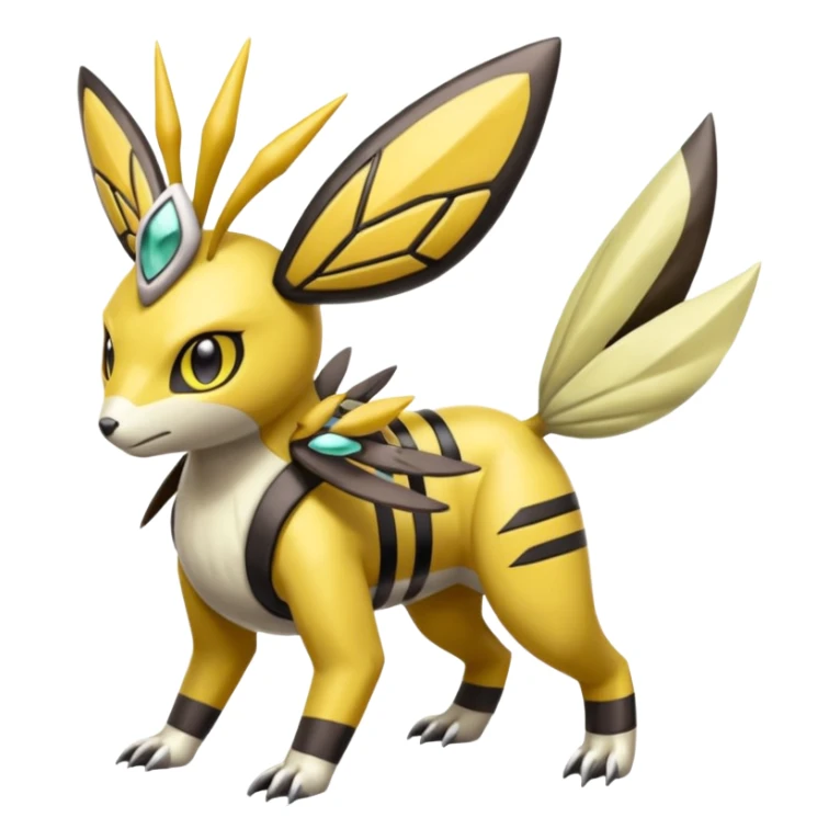 Meloetta-Renamon-Beedrill-Manectric-Palkia-Cresselia-fusion sticker