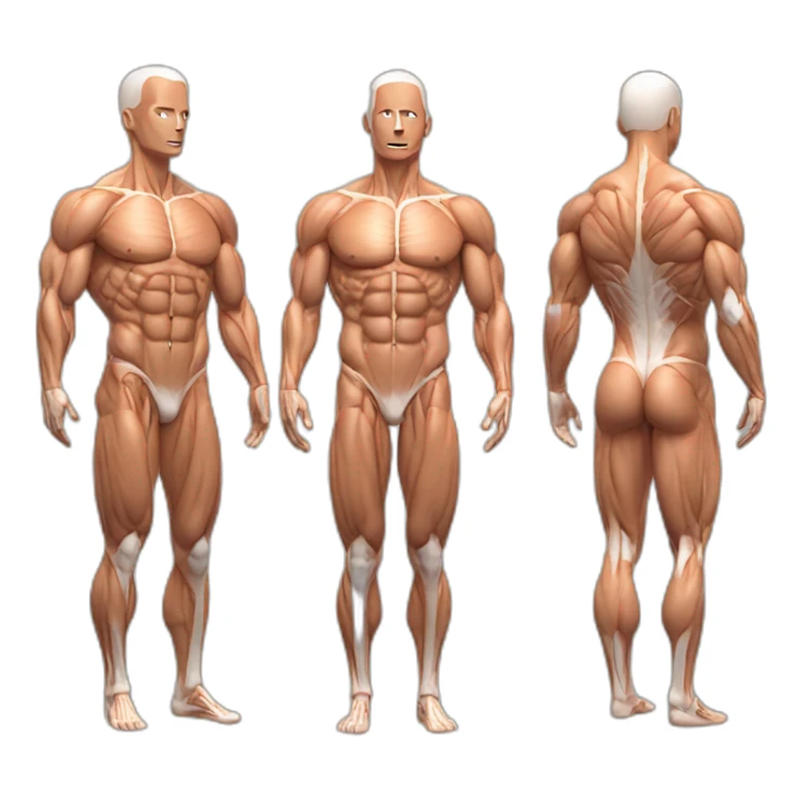muscle mannequin anatomy sticker
