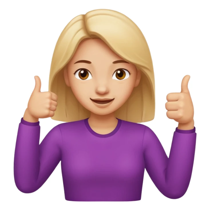 

a girl with a thumb ups and one with thumbs odwnv



 sticker