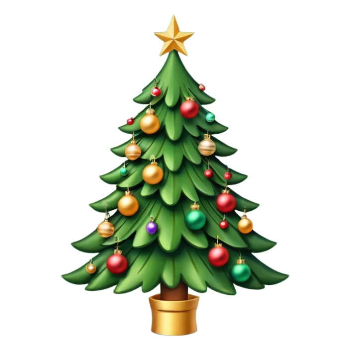 Christmas tree sticker