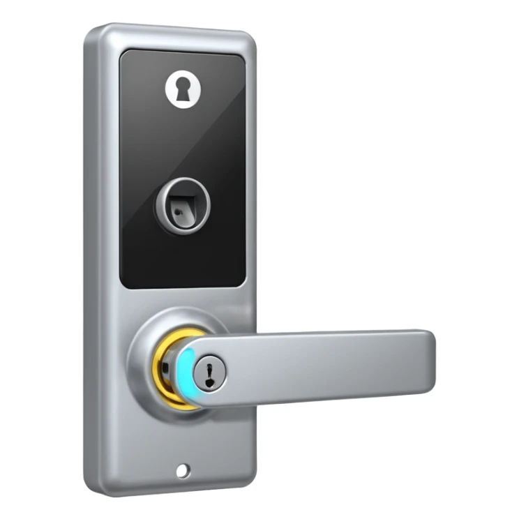 Electronic Door Lock System with card insert only screen no key hole sticker