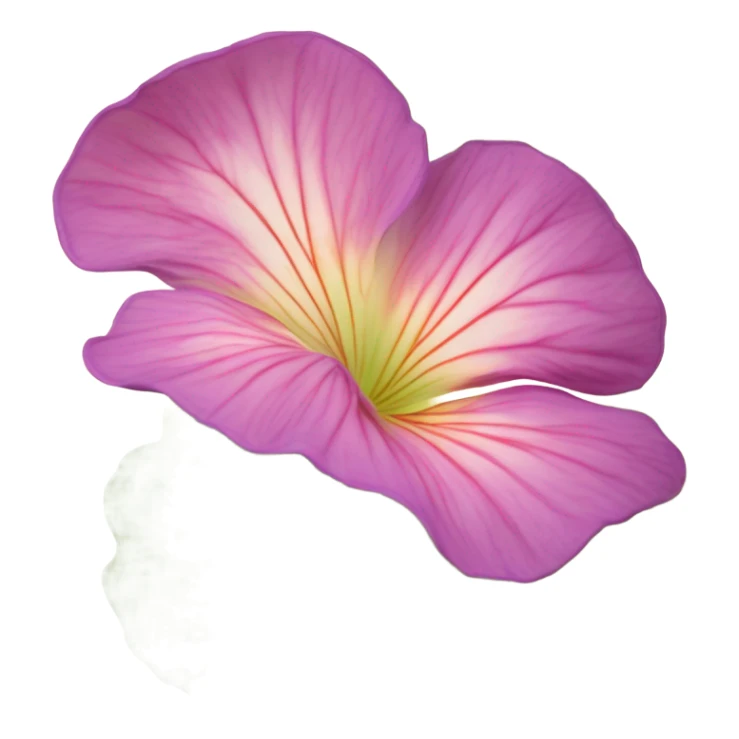 Aesthetic display of blush violet nasturtiums, an elegant deep pink perfume bottle, and a vintage love violet letter written in flowing script. sticker