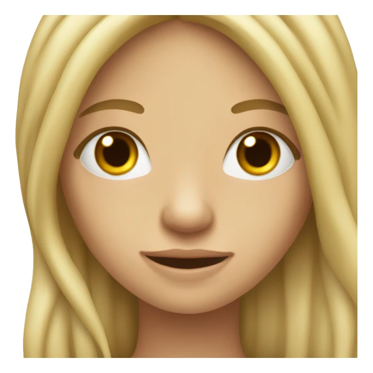 Dirty blond long hair Italian girl with braces sticker