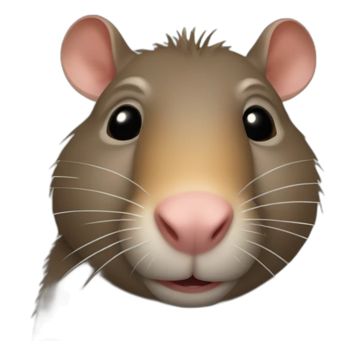Un rat qui chevauche un capibara sticker