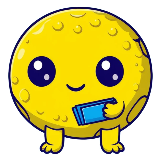 yellow sponge character with big eyes and a smile, inspired by SpongeBob sticker