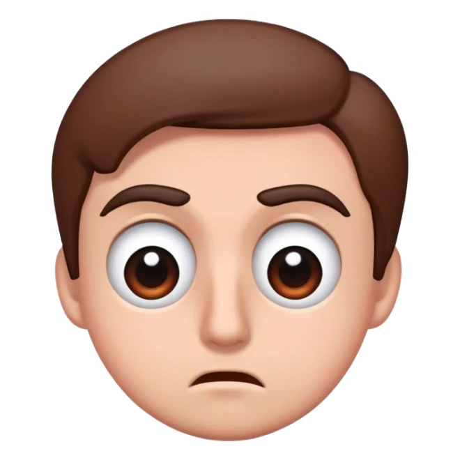 Raised eyebrow looking to the side visibly confused  sticker