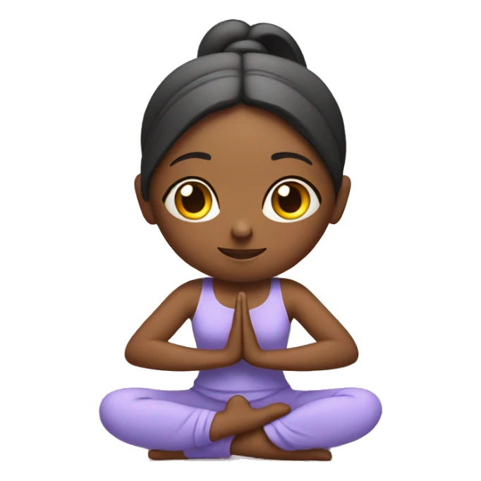Girl in a yoga position  sticker