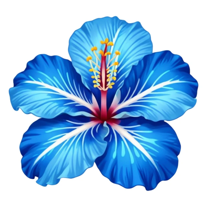 ultramarine hibiscus w cyan center 
replace purple/yellow with whitw sticker