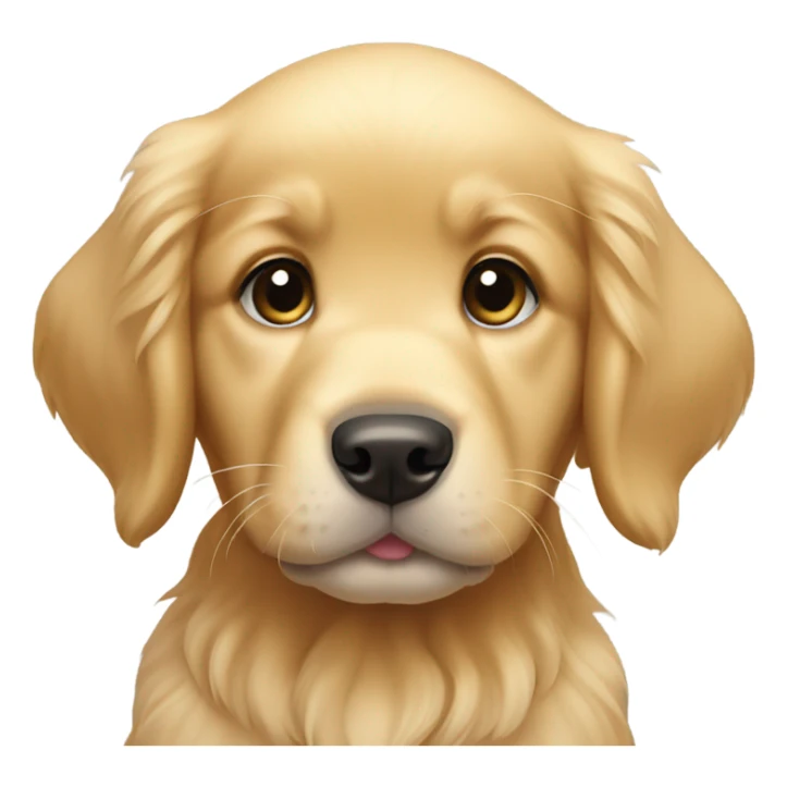 Golden retriever puppy sticker