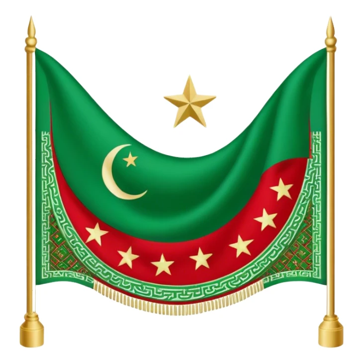 Turkman bayraği sticker