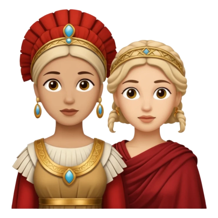 mujer cartagineses y romanos sticker