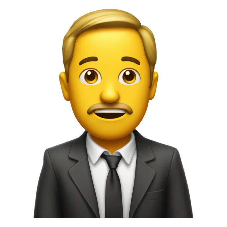 The classic yellow face emoji giving you a side eye sticker