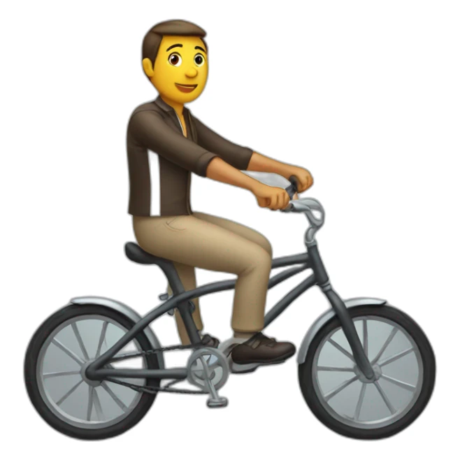 Riding riding bicycle sticker