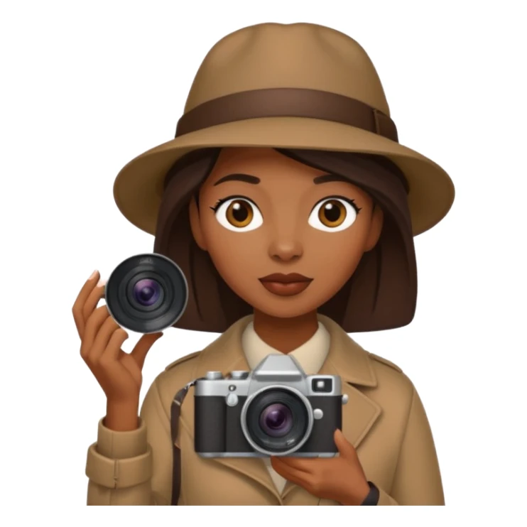 black woman Street Photographer sticker