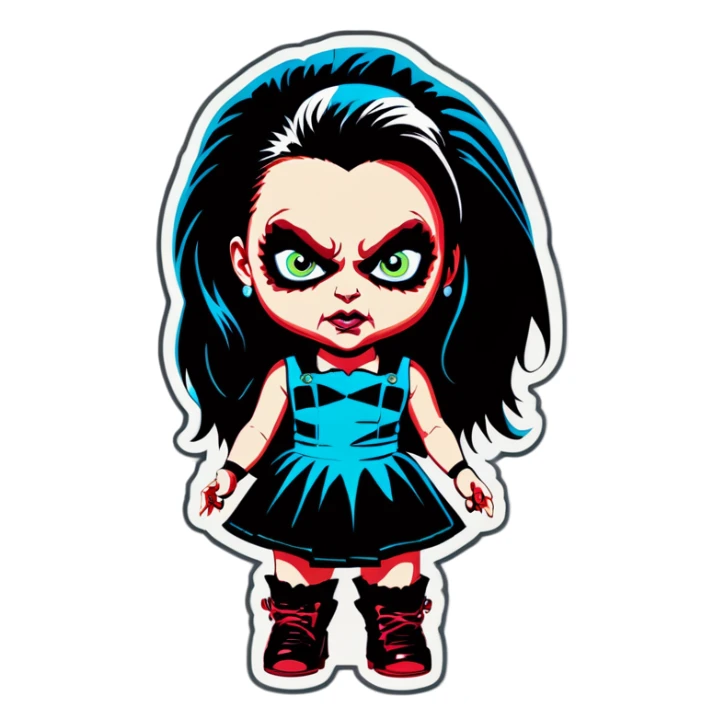 Tiffany bride of chucky  sticker