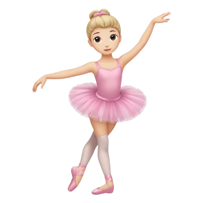 Girl ballerina emoji 2 legs sticker