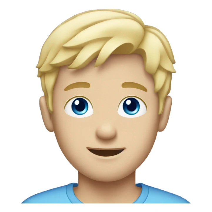 Fine white boy with blonde hair and blue eyes sticker