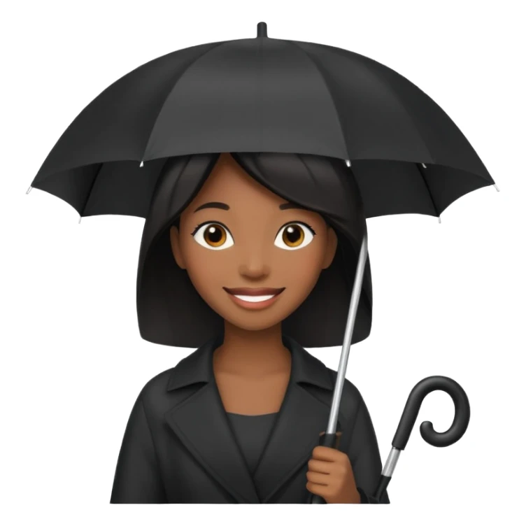 HOLDİNG UMBRELLA BLACK WOMAN sticker