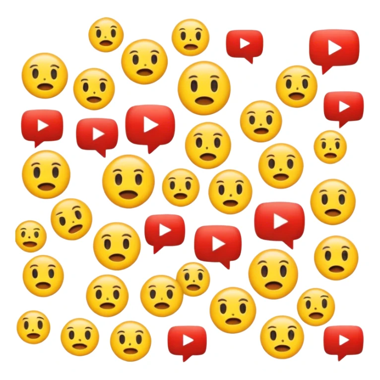 An emoji of YouTube logos sticker