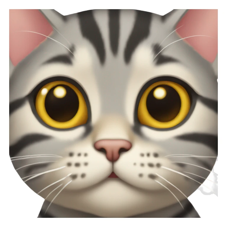 american shorthair tabby cat sticker