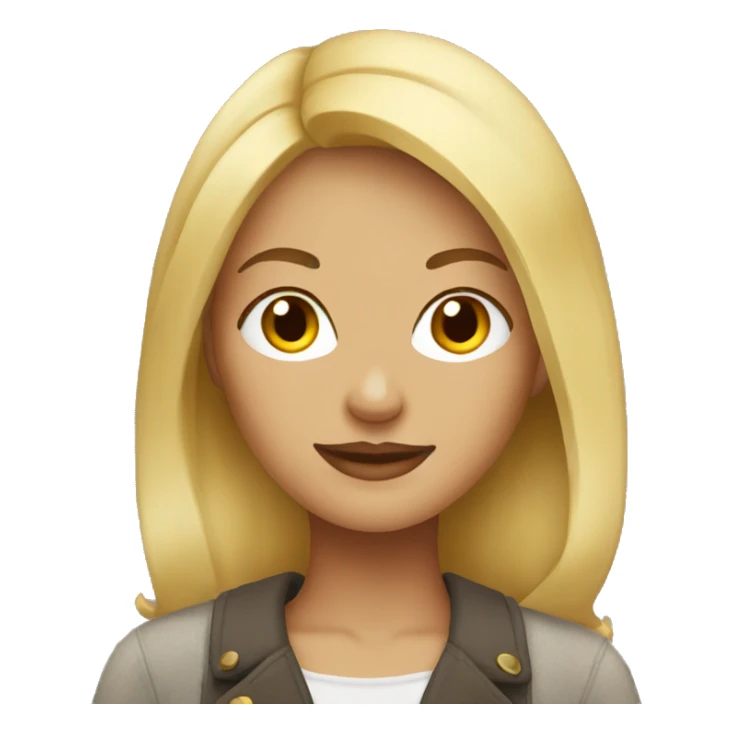 Blonde woman who loves fall sticker