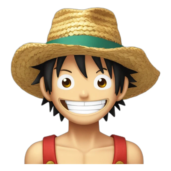 Monkey.d.luffy avec un chapeau de paille sticker