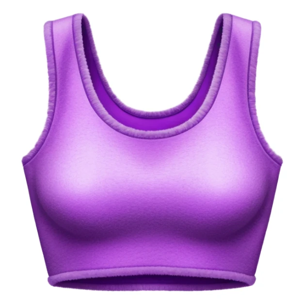 super realistic isolated purple cashmere crop top sticker