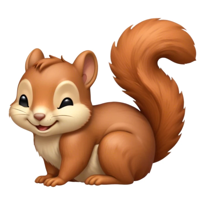 Meme-Worthy Cute Sleeping Squirrel Portrait Emoji, Head resting peacefully with a contented smile, showcasing a nimble build and a luxuriously soft auburn Fur with a bushy tail, eyes shut in a serene, restful nap, Simplified yet hilariously adorable features, highly detailed, glowing with a soft, drowsy light, high shine, relaxed and utterly lovable, stylized with an air of playful laziness, bright and heartwarming, soft glowing outline, capturing the essence of a comically sleepy squirrel, so meme-worthy it feels like it could instantly become the next viral sensation of adorable slumber! sticker
