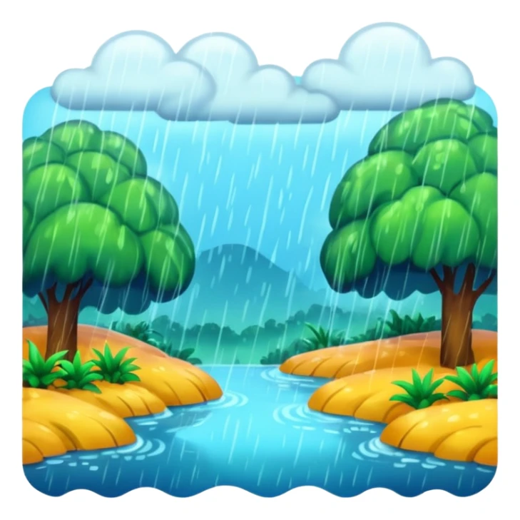 humid weather landskape imag humid more humid add draps falling sticker