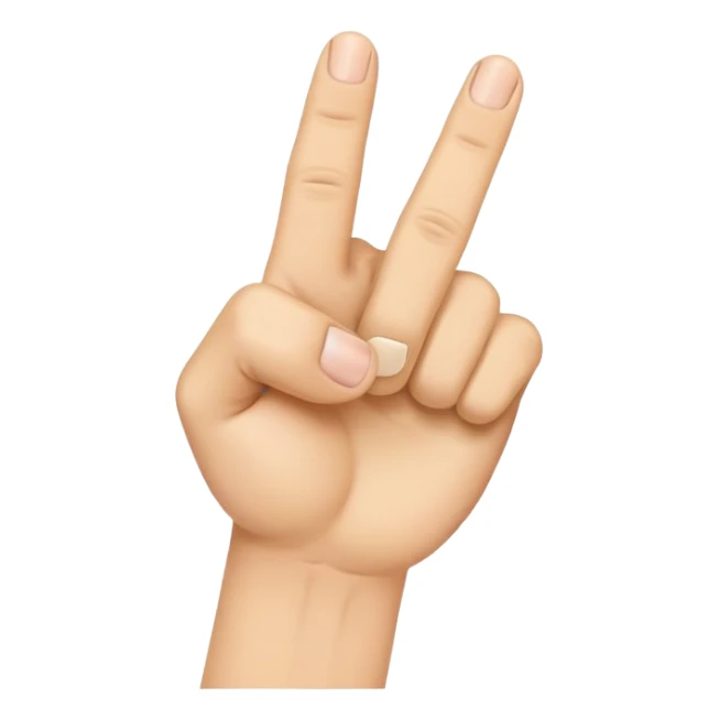 Fist emoji with middle finger and ring finger sticking up sticker