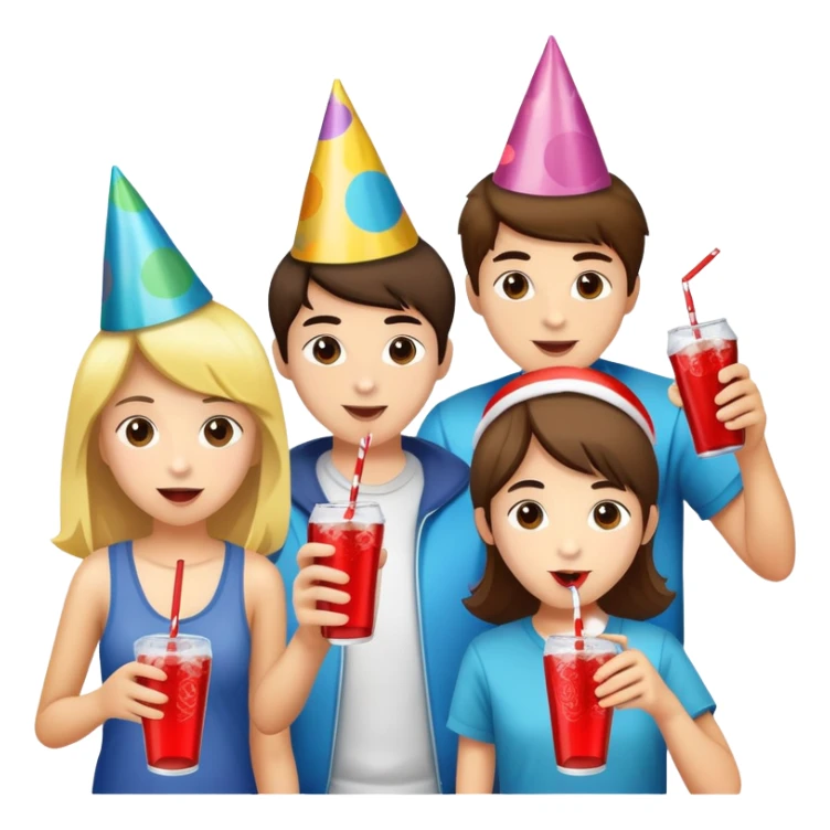 teen party at home sticker
