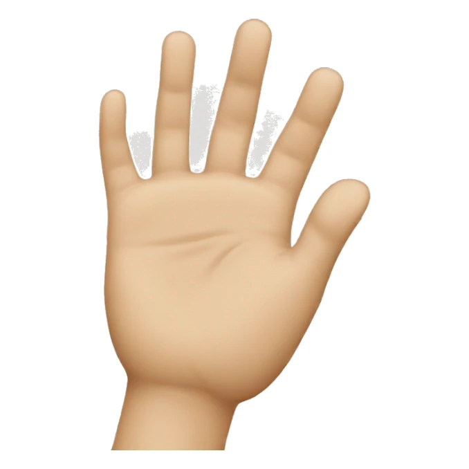 fine! using hand to represent sticker