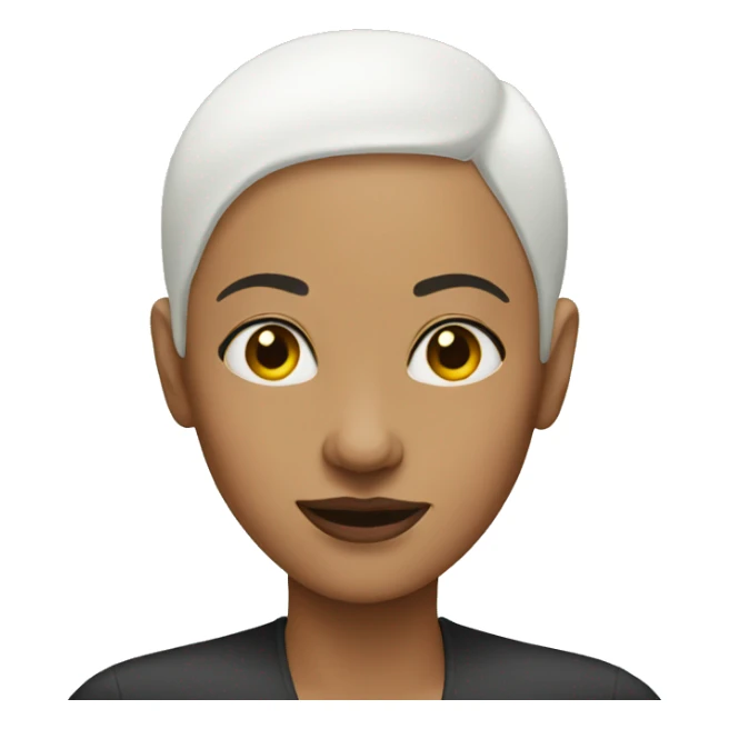 Bald woman with big nose  sticker