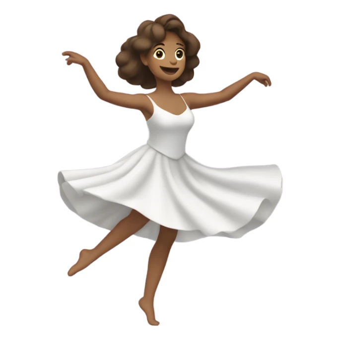 Une femme qui danse , brune avec la peau clair sticker