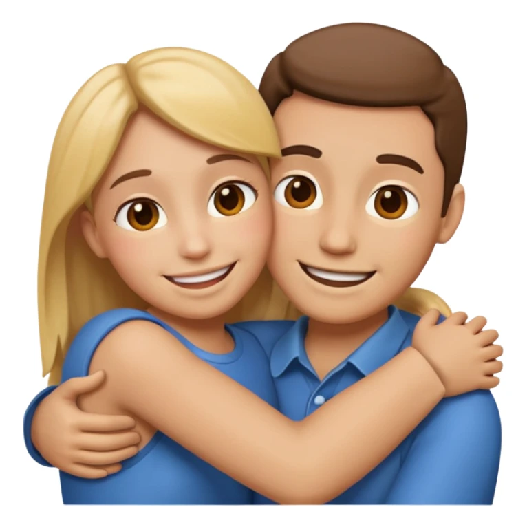 kotz emoji aber von 2 menschen  sticker