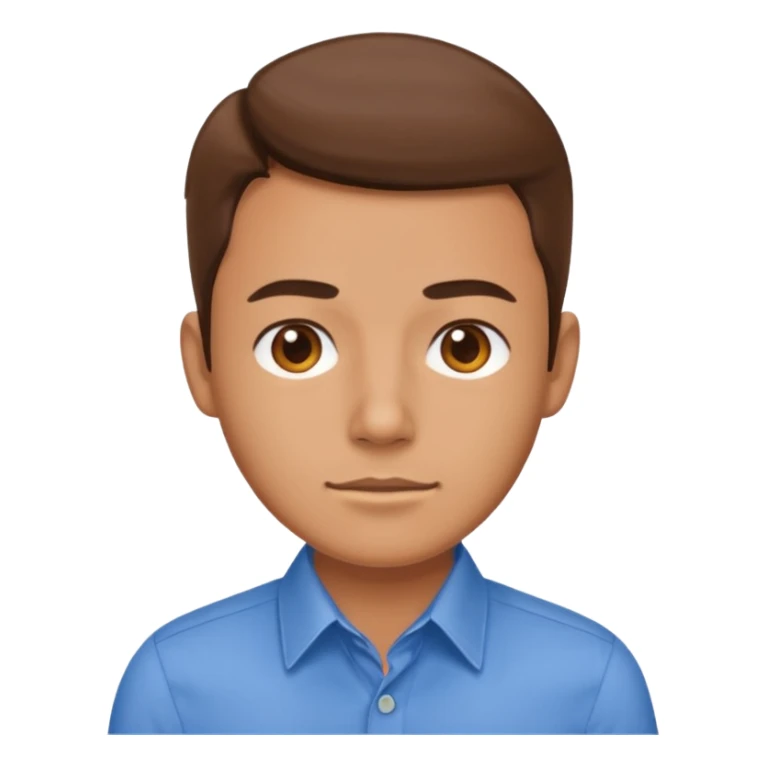 An office employee in a blue shirt. sticker