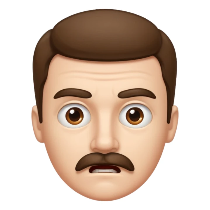 Create pls emoji that looks like austria dictator (hitler) it doesn’t have to be him but someone who looks alike , and combine it with emoji “mind blowing”, more look like hitler sticker