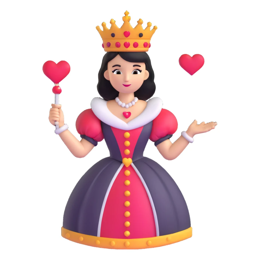 Queen of Hearts from Alice in Wonderland sticker