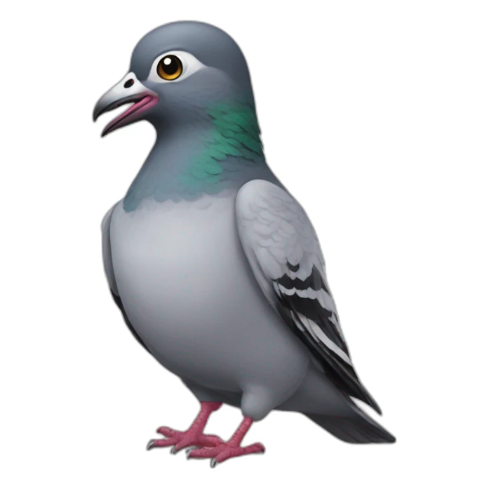 pigeon rapper sticker