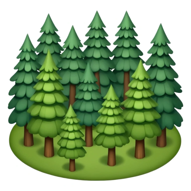 a top view of the forest  sticker