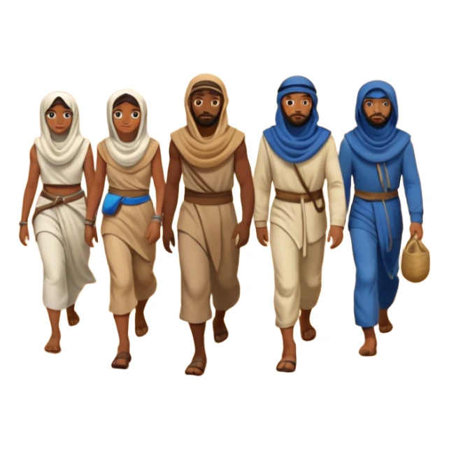 The israelites crossing the wilderness sticker