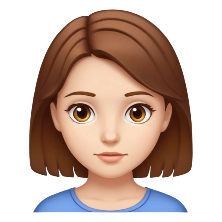 girl with brown hair грустит плачет sticker