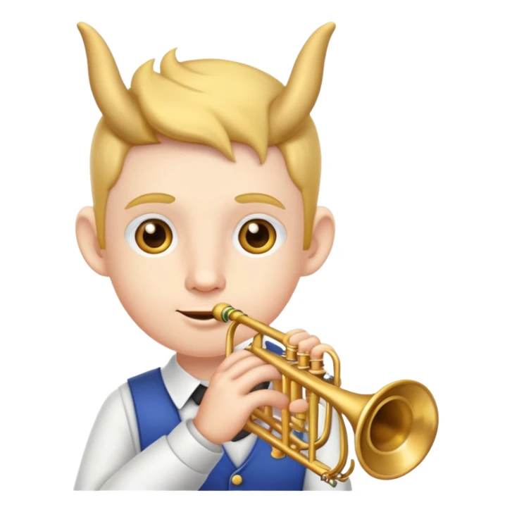 Character with trumpet-shaped ears sticker