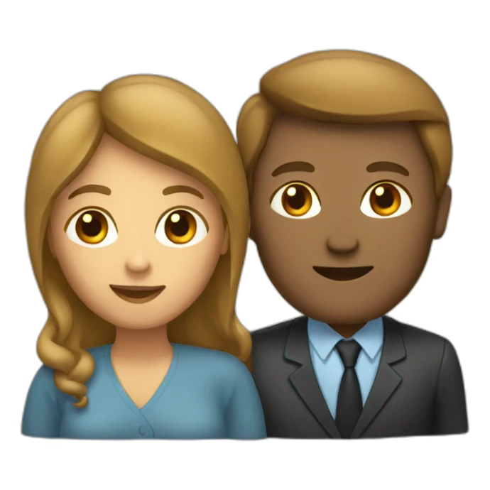 Un homme sur une femme sticker