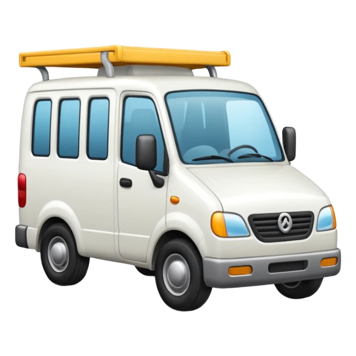 quiero un emoji de un camion en tonos blancos sticker
