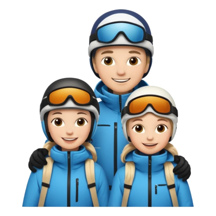 A Family skiën  sticker