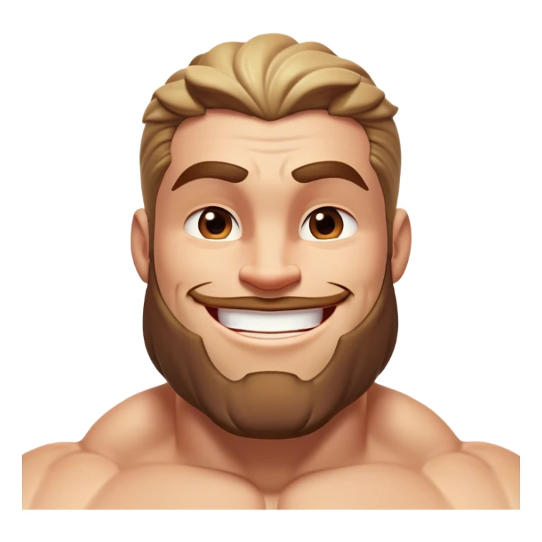 Cinematic Realistic Hercules Portrait, head tilted playfully and inquisitively, showcasing his formidable build softened by a warm, inviting smile. His eyes sparkle with a sense of mirth and determination, while his detailed attire and natural highlights capture the essence of a mighty hero with a friendly spirit. sticker