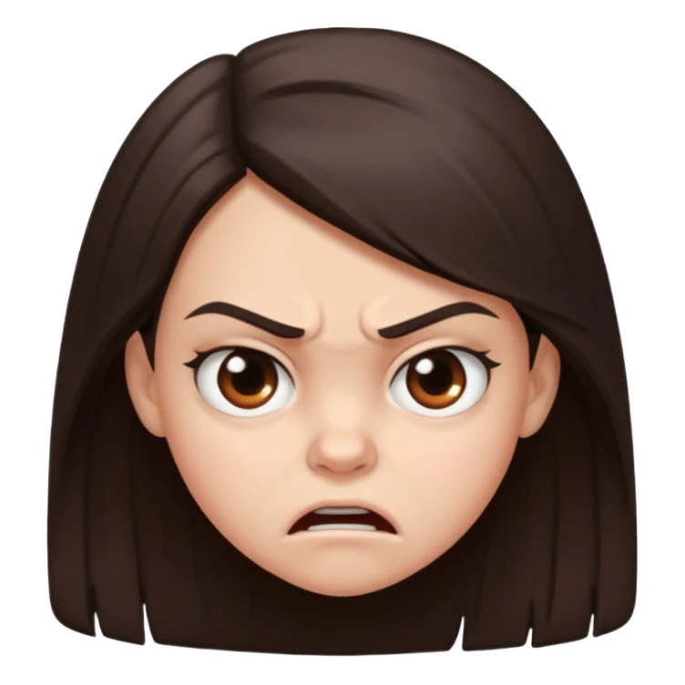 11 years old  dark brown hair hate the world sticker