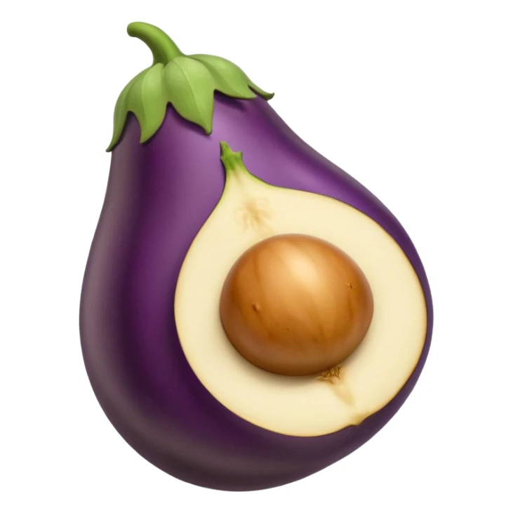 Ass with eggplant  sticker