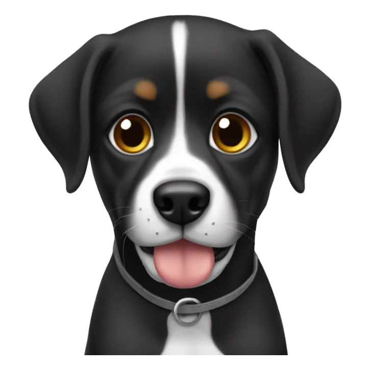 Perro con ocico negro sticker